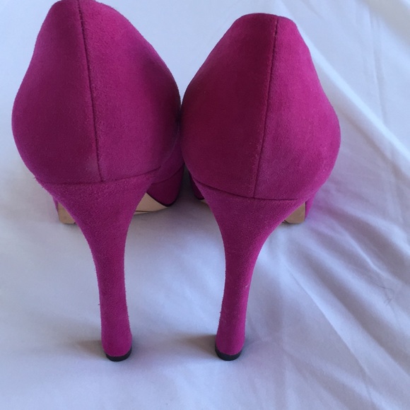Joan and David hot pink Platform pumps - Picture 4 of 6